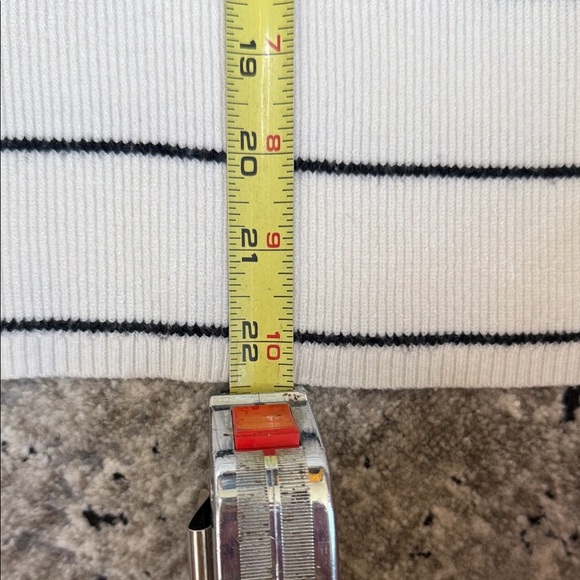 Apt. 9 Ivory/White and Black Striped Sweater - Picture 5 of 6